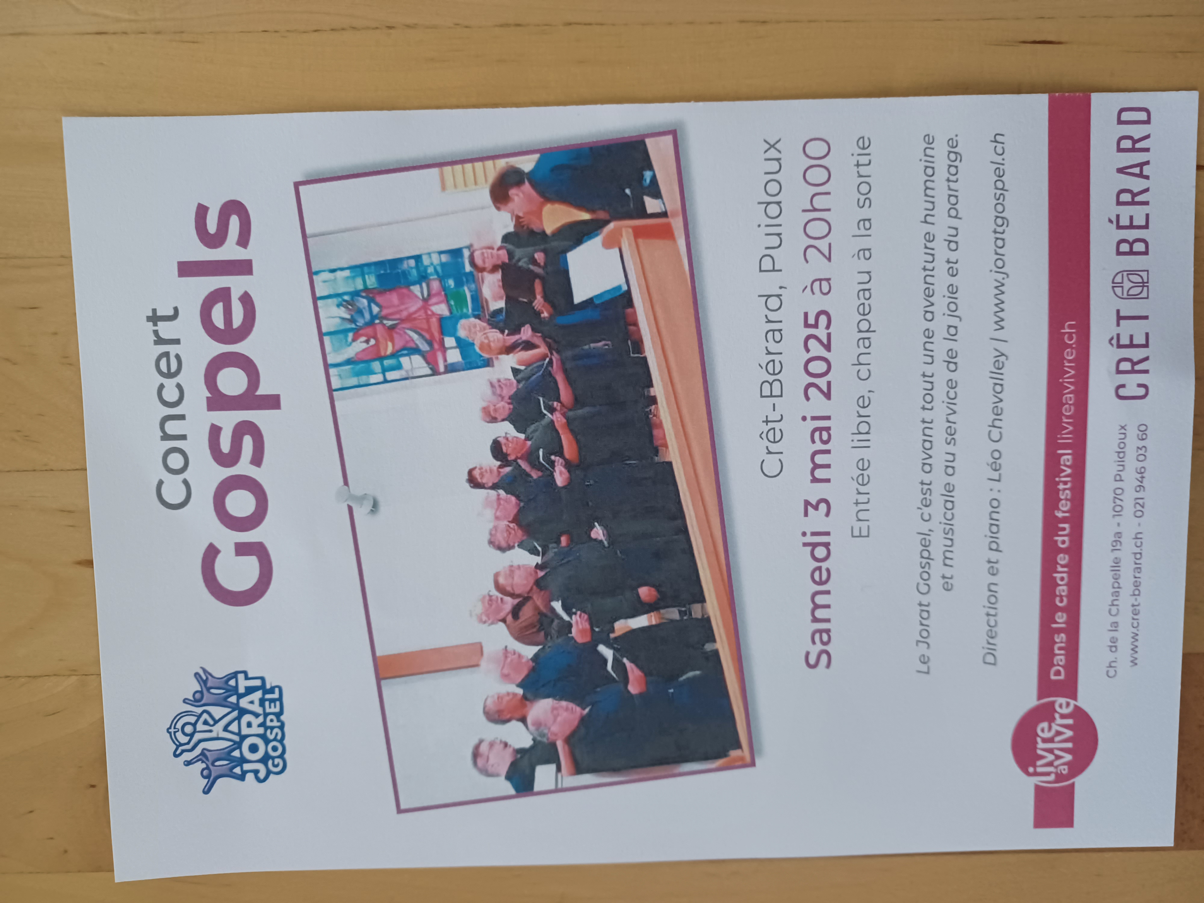 Concert à Crêt-Bérard