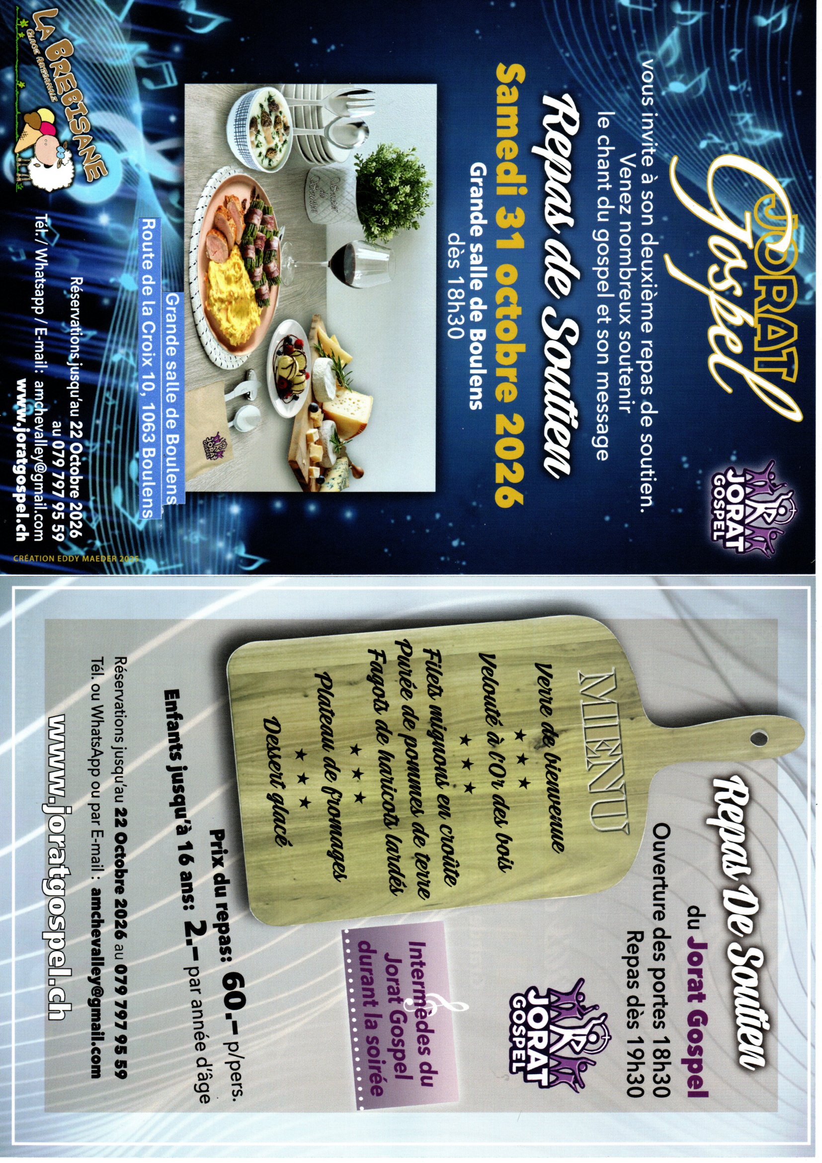 Repas de soutien du Jorat Gospel